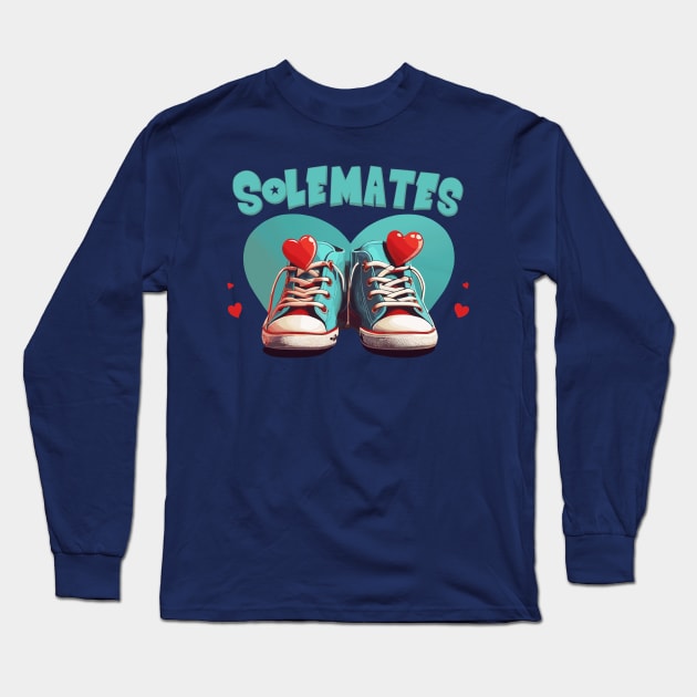 Solemates - Soul Mates Pun Long Sleeve T-Shirt by Blended Designs